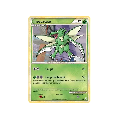 Carte Insécateur - Commune (Brillante) de Pokémon HS Indomptable 65/90