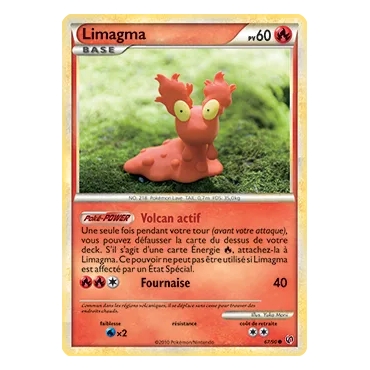 Carte Limagma - Commune (Brillante) de Pokémon HS Indomptable 67/90