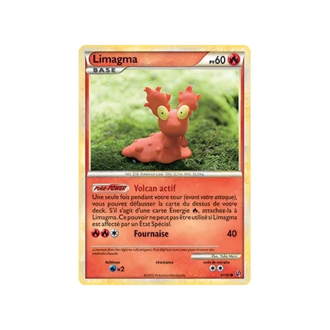 Carte Limagma - Commune (Brillante) de Pokémon HS Indomptable 67/90