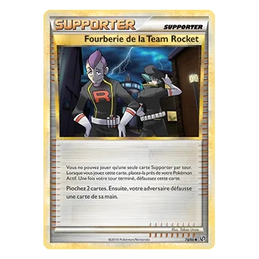 Découvrez Fourberie de la Team Rocket, carte Peu commune (Brillante) de la série HS Indomptable