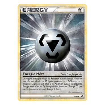 Carte Énergie Métal - Peu commune (Brillante) de Pokémon HS Indomptable 80/90