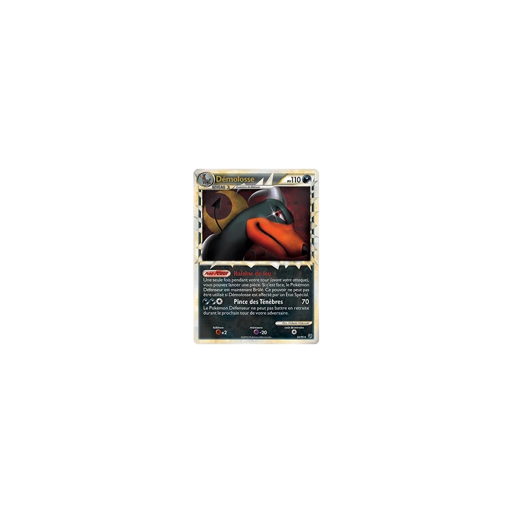 Carte Démolosse - Rare Prime de Pokémon HS Indomptable 82/90