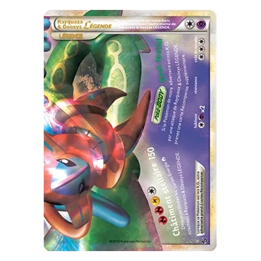 Découvrez Rayquaza & Deoxys, carte LÉGENDE de la série HS Indomptable
