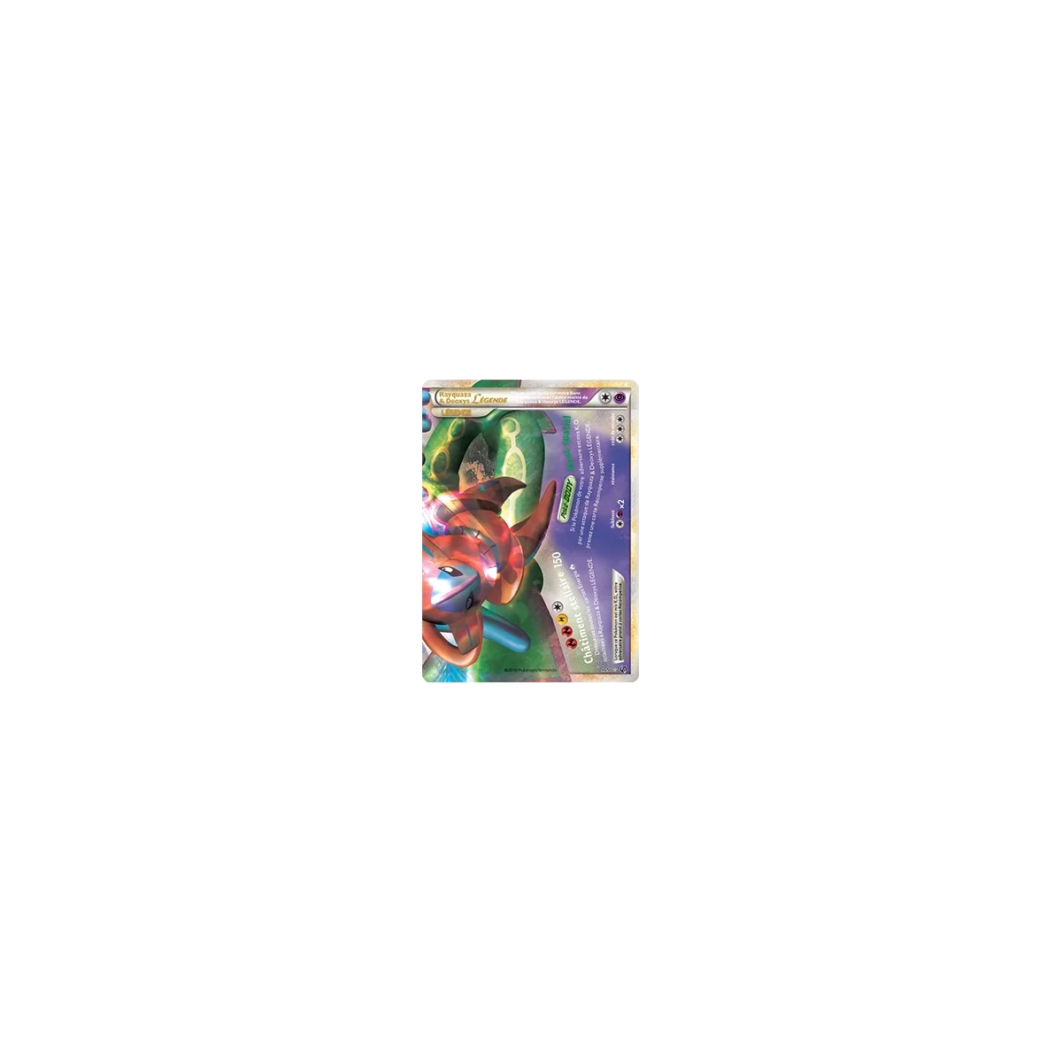 Découvrez Rayquaza & Deoxys, carte LÉGENDE de la série HS Indomptable