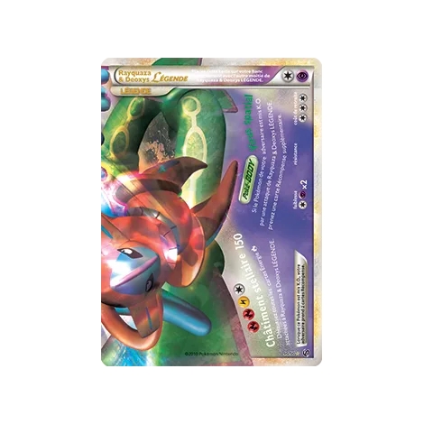 Découvrez Rayquaza & Deoxys, carte LÉGENDE de la série HS Indomptable