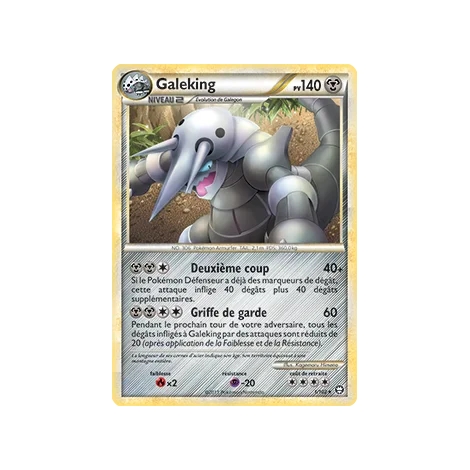 Carte Galeking - Holographique rare de Pokémon HS Triomphe 1/102