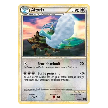 Découvrez Altaria, carte Holographique rare de la série HS Triomphe