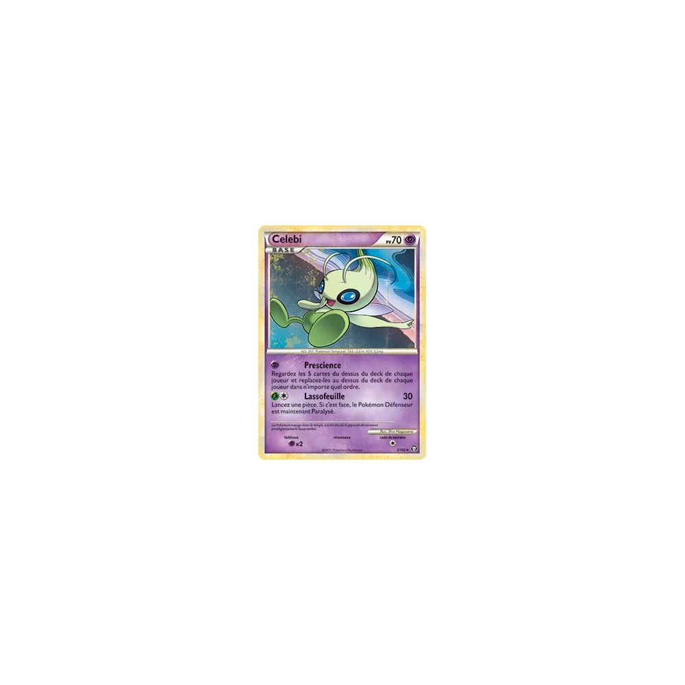 Carte Celebi - Holographique rare de Pokémon HS Triomphe 3/102