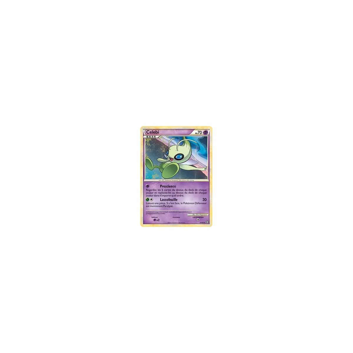 Carte Celebi - Holographique rare de Pokémon HS Triomphe 3/102