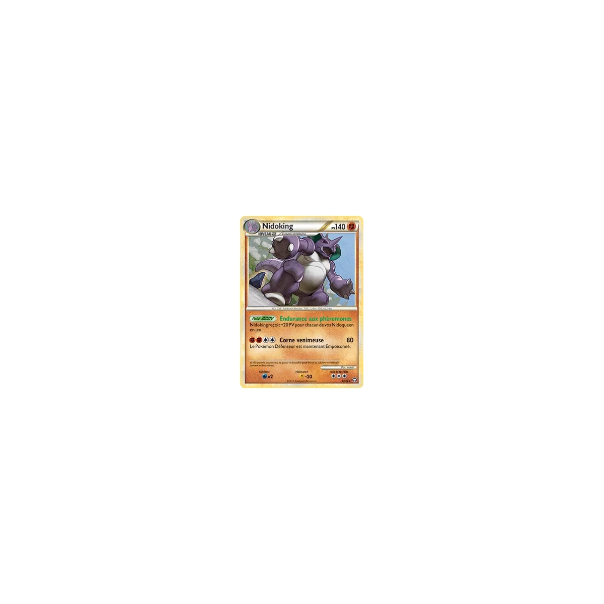 Découvrez Nidoking, carte Holographique rare de la série HS Triomphe