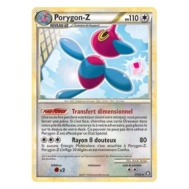 Carte Porygon-Z - Holographique rare de Pokémon HS Triomphe 7/102