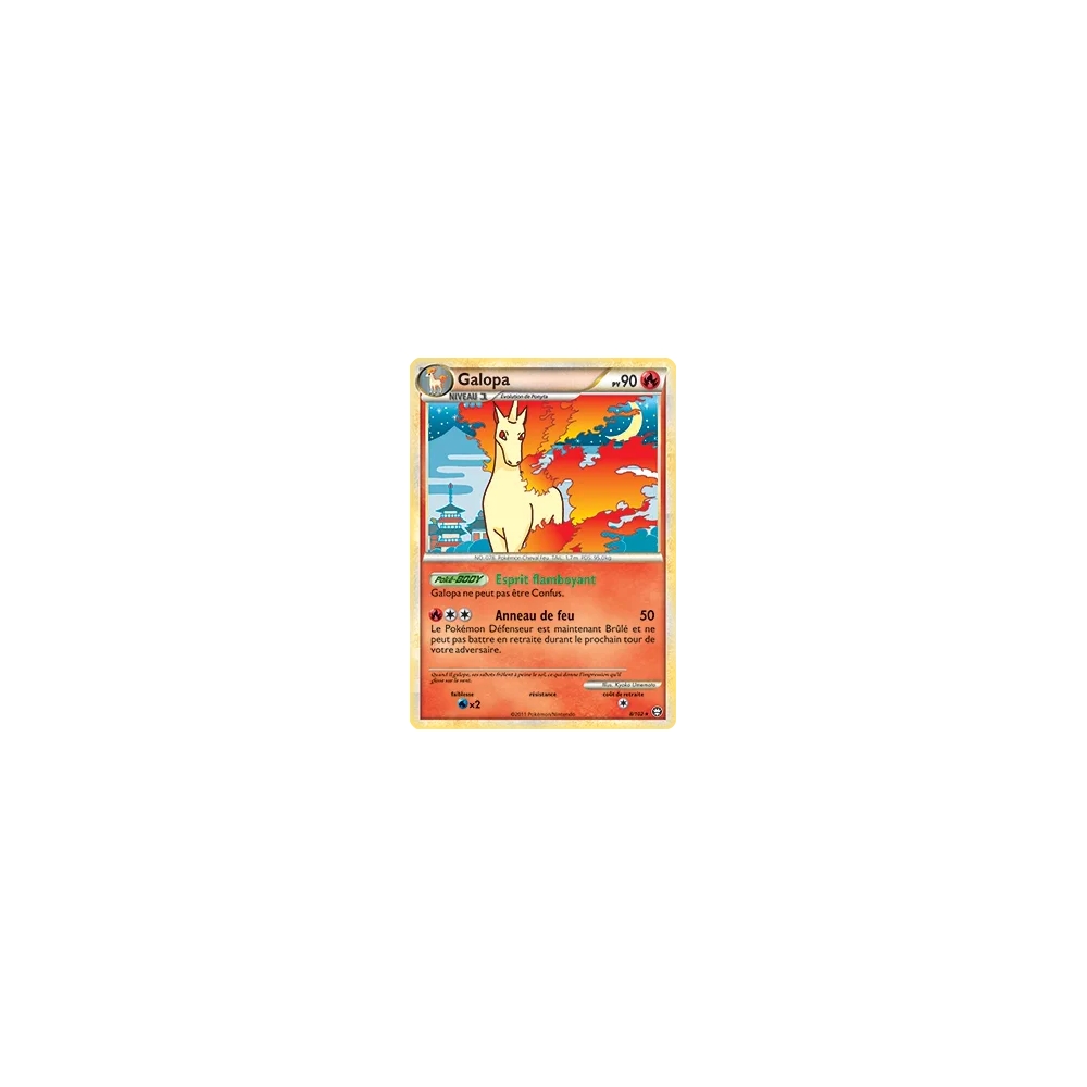 Galopa 8/102 : Joyau Holographique rare de l'extension Pokémon HS Triomphe