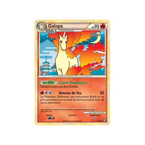 Galopa 8/102 : Joyau Holographique rare de l'extension Pokémon HS Triomphe