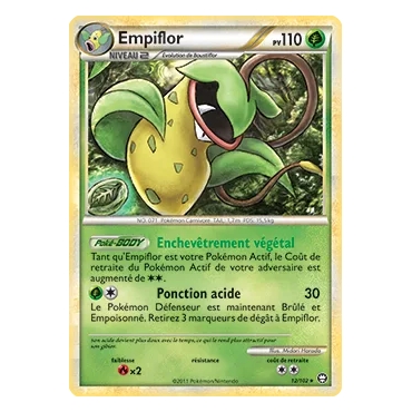 Empiflor 12/102 : Joyau Holographique rare de l'extension Pokémon HS Triomphe