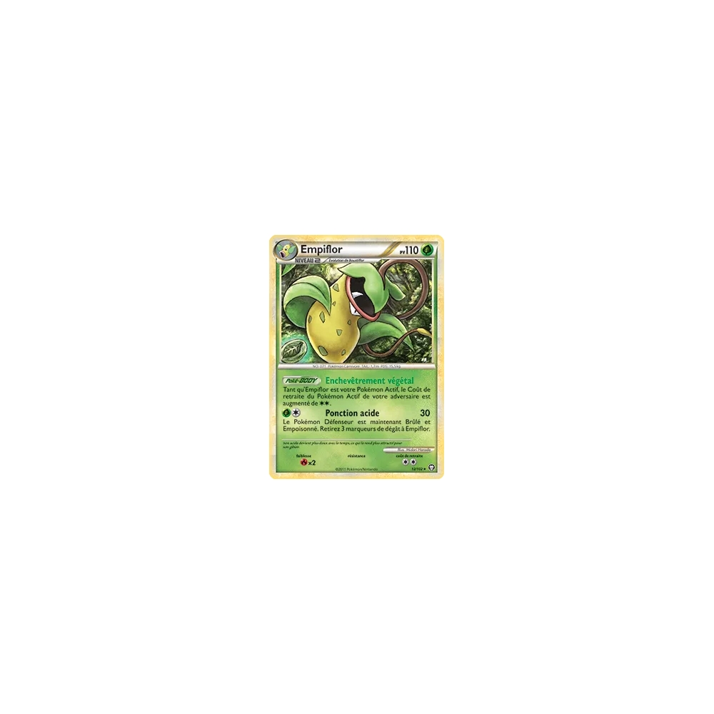 Empiflor 12/102 : Joyau Holographique rare de l'extension Pokémon HS Triomphe