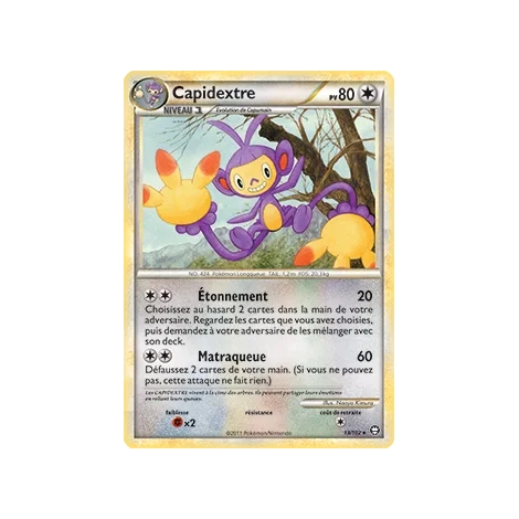 Capidextre 13/102 : Joyau Rare (Brillante) de l'extension Pokémon HS Triomphe