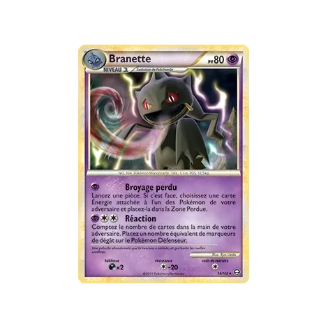 Carte Branette - Rare (Brillante) de Pokémon HS Triomphe 14/102