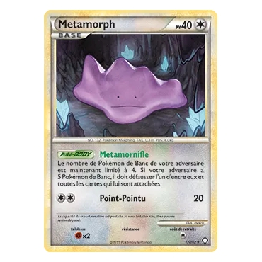 Découvrez Metamorph, carte Rare (Brillante) de la série HS Triomphe