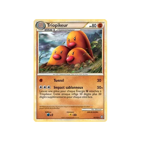 Triopikeur 19/102 : Joyau Rare (Brillante) de l'extension Pokémon HS Triomphe