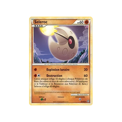 Seleroc 25/102 : Joyau Rare (Brillante) de l'extension Pokémon HS Triomphe