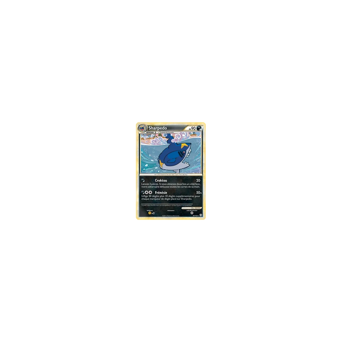 Sharpedo 30/102 : Joyau Rare (Brillante) de l'extension Pokémon HS Triomphe