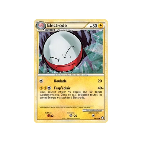 Electrode 34/102 : Joyau Peu commune (Brillante) de l'extension Pokémon HS Triomphe