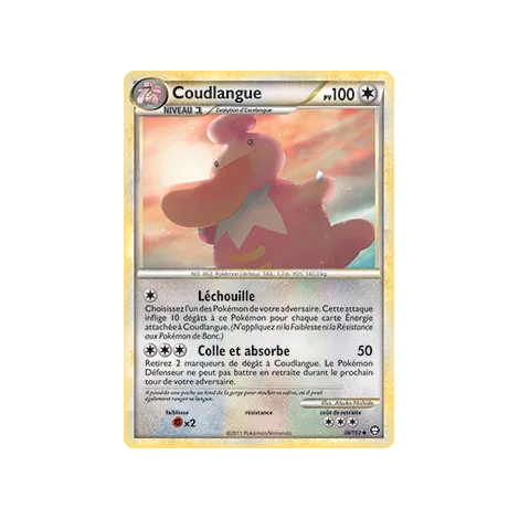 Coudlangue 38/102 : Joyau Peu commune (Brillante) de l'extension Pokémon HS Triomphe