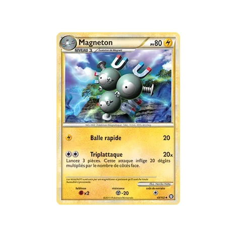 Découvrez Magneton, carte Peu commune (Brillante) de la série HS Triomphe