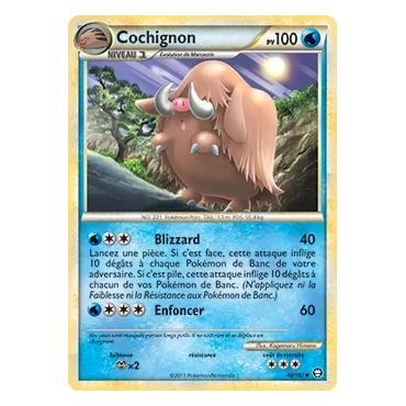 Cochignon 48/102 : Joyau Peu commune (Brillante) de l'extension Pokémon HS Triomphe