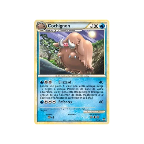 Cochignon 48/102 : Joyau Peu commune (Brillante) de l'extension Pokémon HS Triomphe