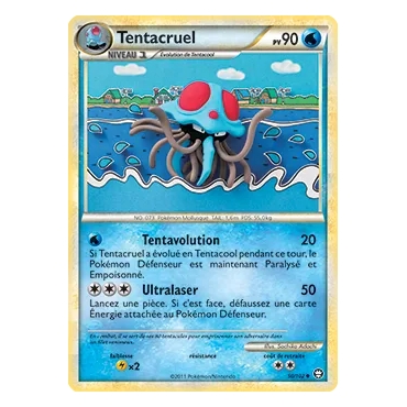 Tentacruel 50/102 : Joyau Peu commune (Brillante) de l'extension Pokémon HS Triomphe