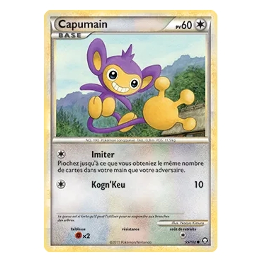 Carte Capumain - Commune (Brillante) de Pokémon HS Triomphe 55/102
