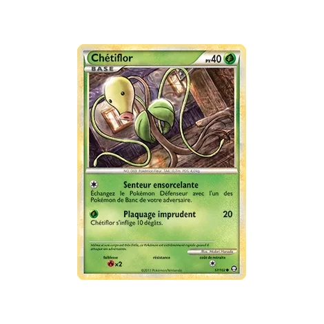 Chétiflor 57/102 : Joyau Commune (Brillante) de l'extension Pokémon HS Triomphe