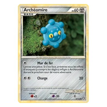 Archéomire 58/102 : Joyau Commune (Brillante) de l'extension Pokémon HS Triomphe