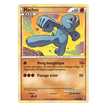 Carte Machoc - Commune (Brillante) de Pokémon HS Triomphe 67/102