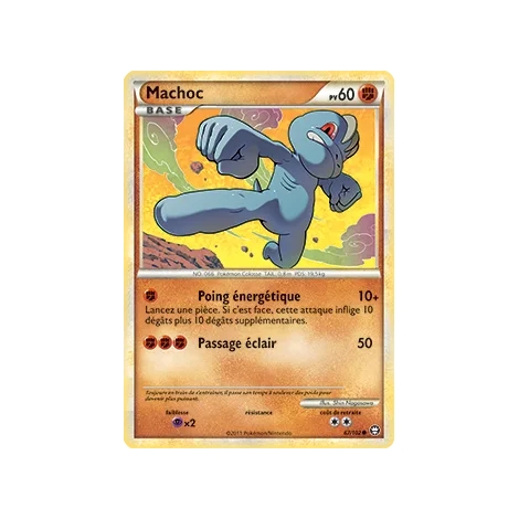 Carte Machoc - Commune (Brillante) de Pokémon HS Triomphe 67/102