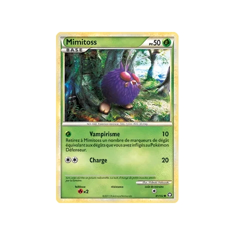 Mimitoss 81/102 : Joyau Commune (Brillante) de l'extension Pokémon HS Triomphe