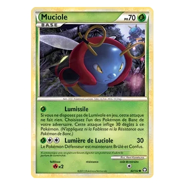 Carte Muciole - Commune (Brillante) de Pokémon HS Triomphe 82/102