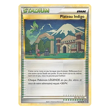 Carte Plateau Indigo - Peu commune (Brillante) de Pokémon HS Triomphe 86/102