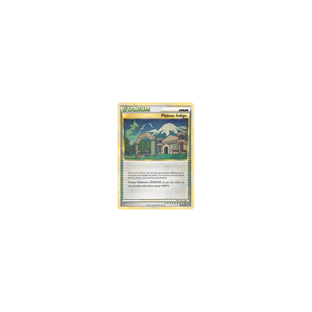 Carte Plateau Indigo - Peu commune (Brillante) de Pokémon HS Triomphe 86/102