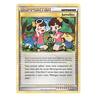 Carte Jumelles - Peu commune (Brillante) de Pokémon HS Triomphe 89/102