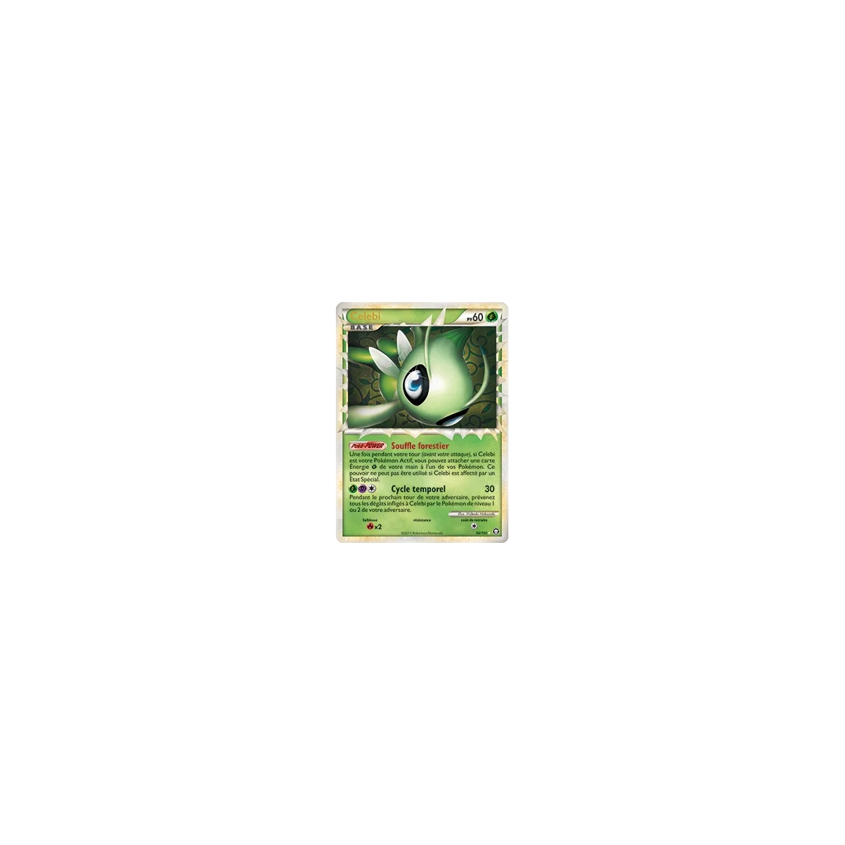 Celebi 92/102 : Joyau Rare Prime de l'extension Pokémon HS Triomphe