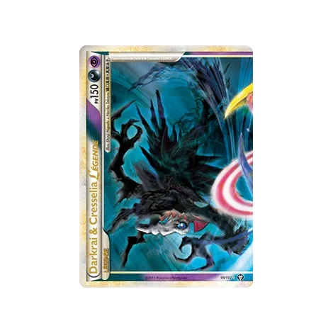 Découvrez Darkrai & Cresselia, carte LÉGENDE de la série HS Triomphe