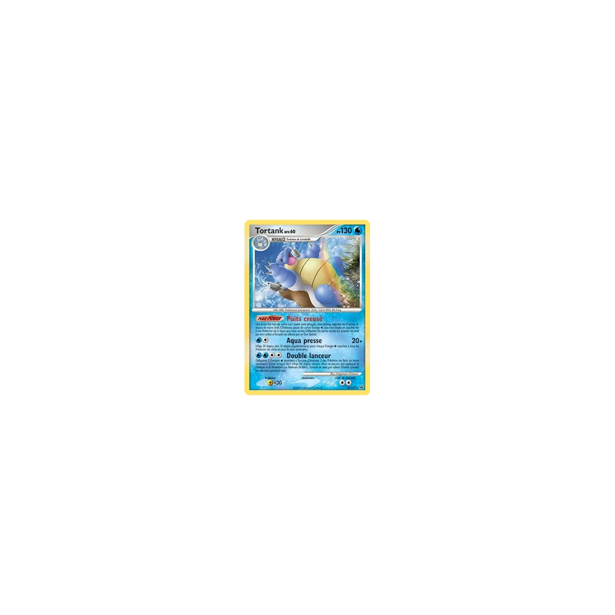 Tortank 2/127 : Joyau Holographique rare de l'extension Pokémon Platine