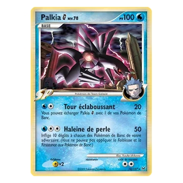 Découvrez Palkia, carte Holographique rare de la série Platine