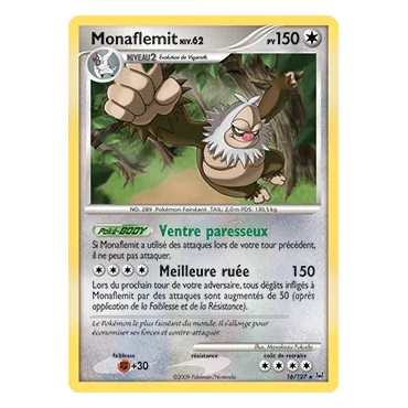 Découvrez Monaflemit, carte Holographique rare de la série Platine