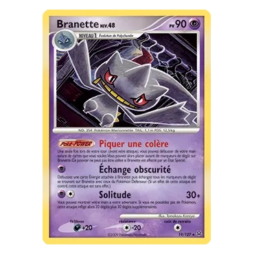 Branette 19/127 : Joyau Rare (Brillante) de l'extension Pokémon Platine