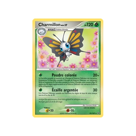 Carte Charmillon - Rare (Brillante) de Pokémon Platine 21/127