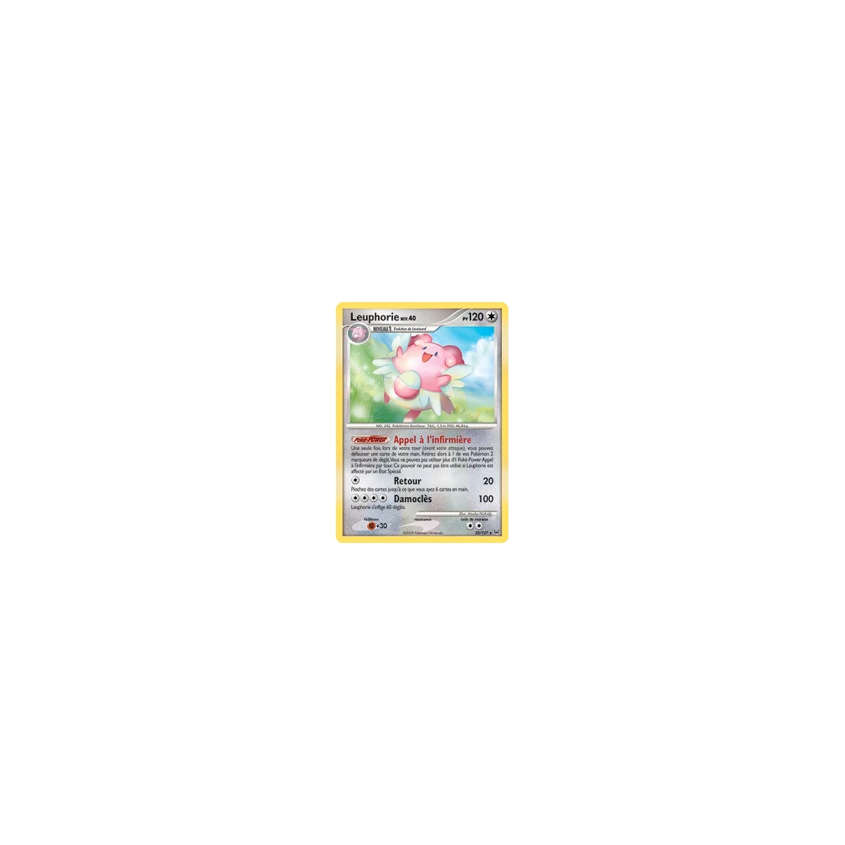 Leuphorie 22/127 : Joyau Rare (Brillante) de l'extension Pokémon Platine