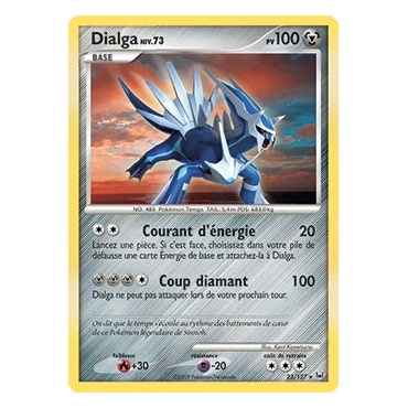 Dialga 23/127 : Joyau Rare (Brillante) de l'extension Pokémon Platine